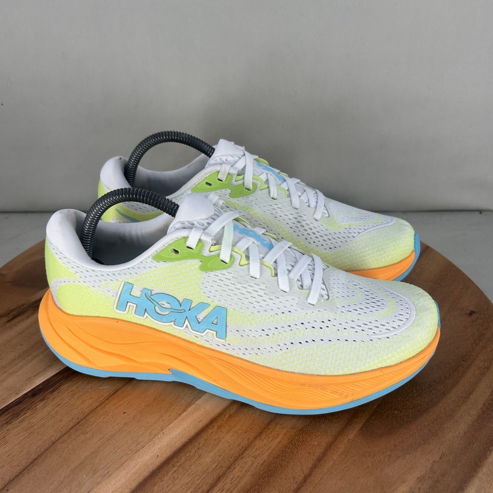 Hoka Rincon 4 Frost Lime White Mens Running Shoes 1155130 FTLT Size 8D